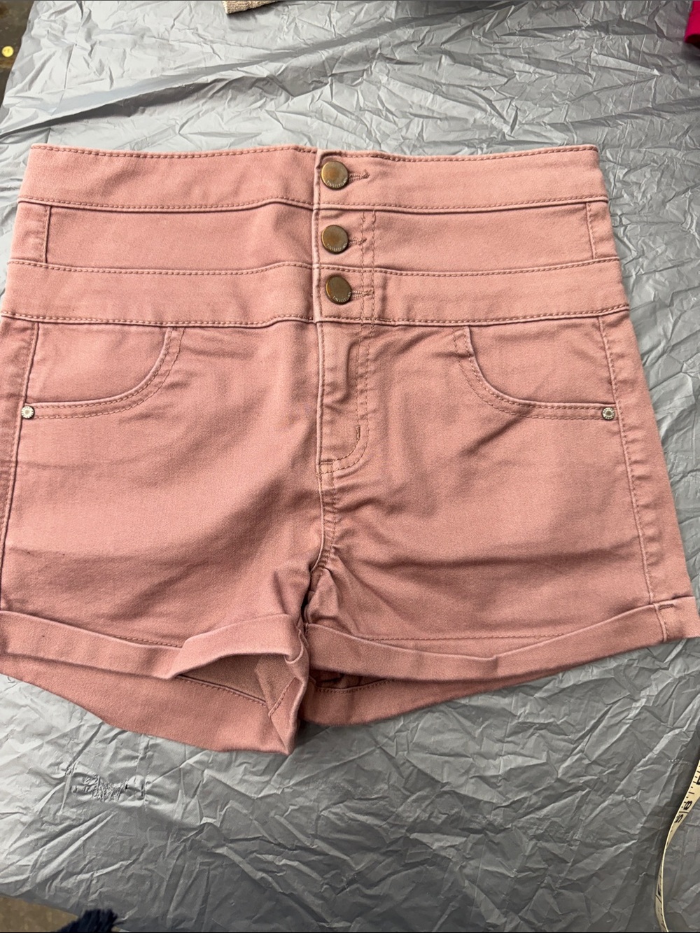 High-Waist Light Mauve Women’s Shorts Size 5